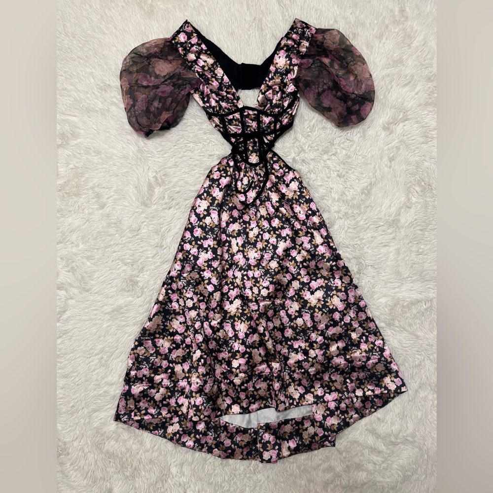 For Love & Lemons Madison Midi Dress For Love & Lemons Midi Dress Floral - Picture 3 of 8
